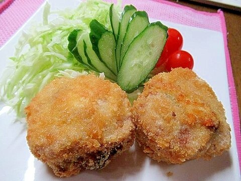 叩き梅チーズ入りヒレカツ~♪